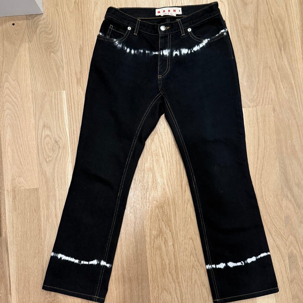 Marni Kick Crop Flare Jeans – IT 36 / 24-25 retail $750